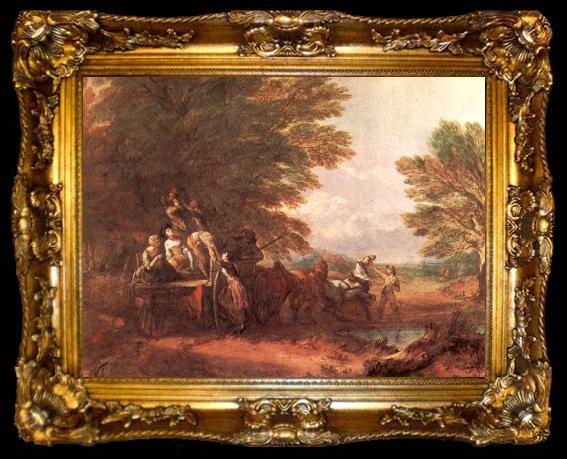 framed  Thomas Gainsborough The Harvest Wagon, ta009-2